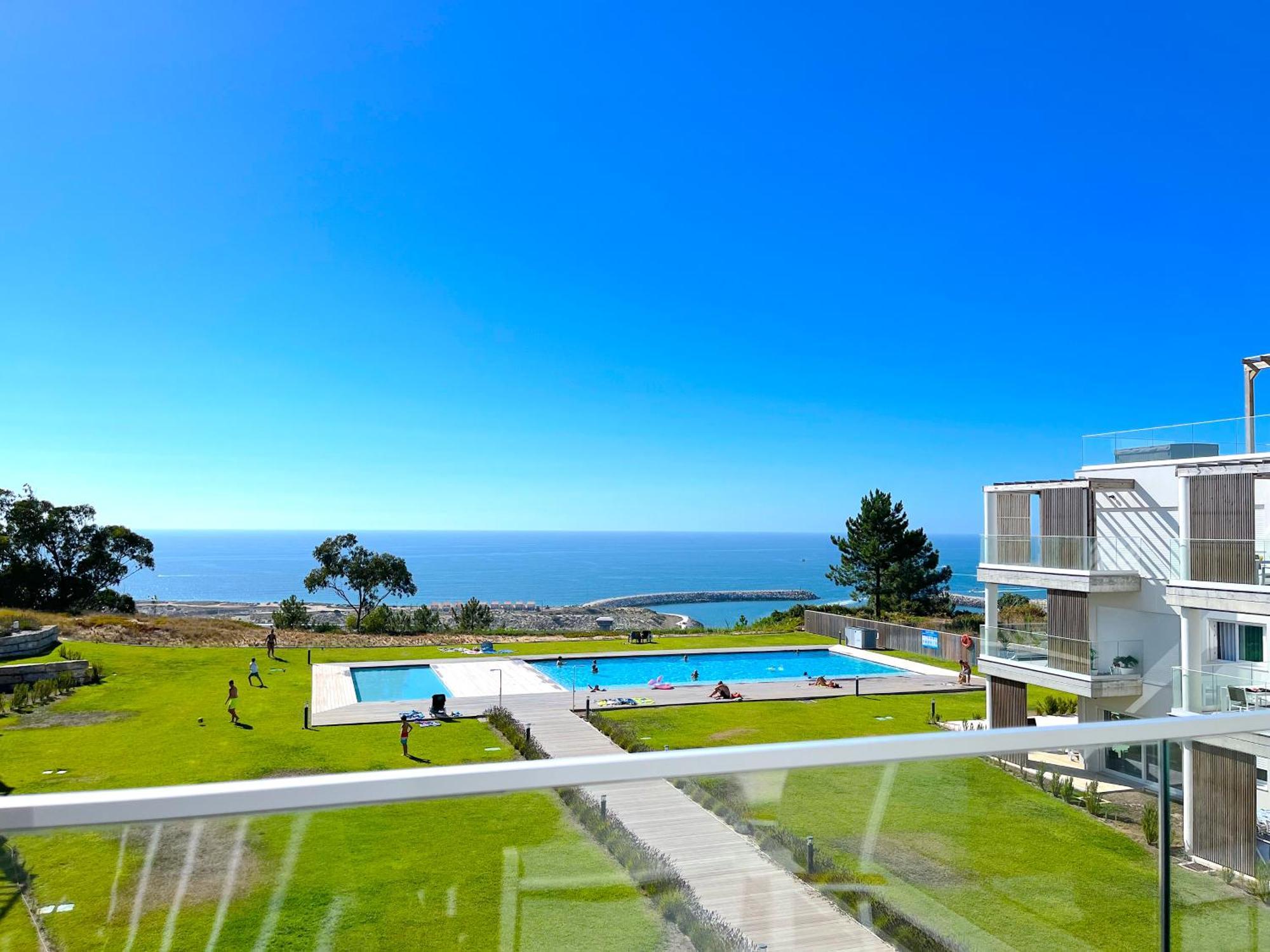 Mar A Vista - Condominium With Pool, Gym And Sea Views Nazaré Extérieur photo